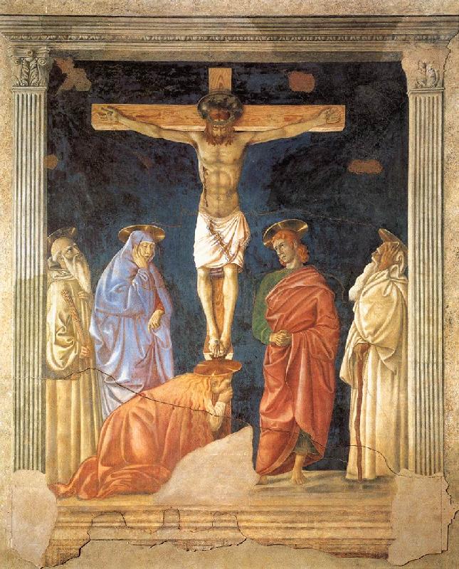 Andrea del Castagno Crucifixion and Saints